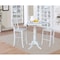 International Concepts Round 42, Round Pedestal Bar Height Table with 2 Bar Height Stools, White, 42 W, 42 L, 41.5 in H K08-42DPT-S6133-2 - alternate 2